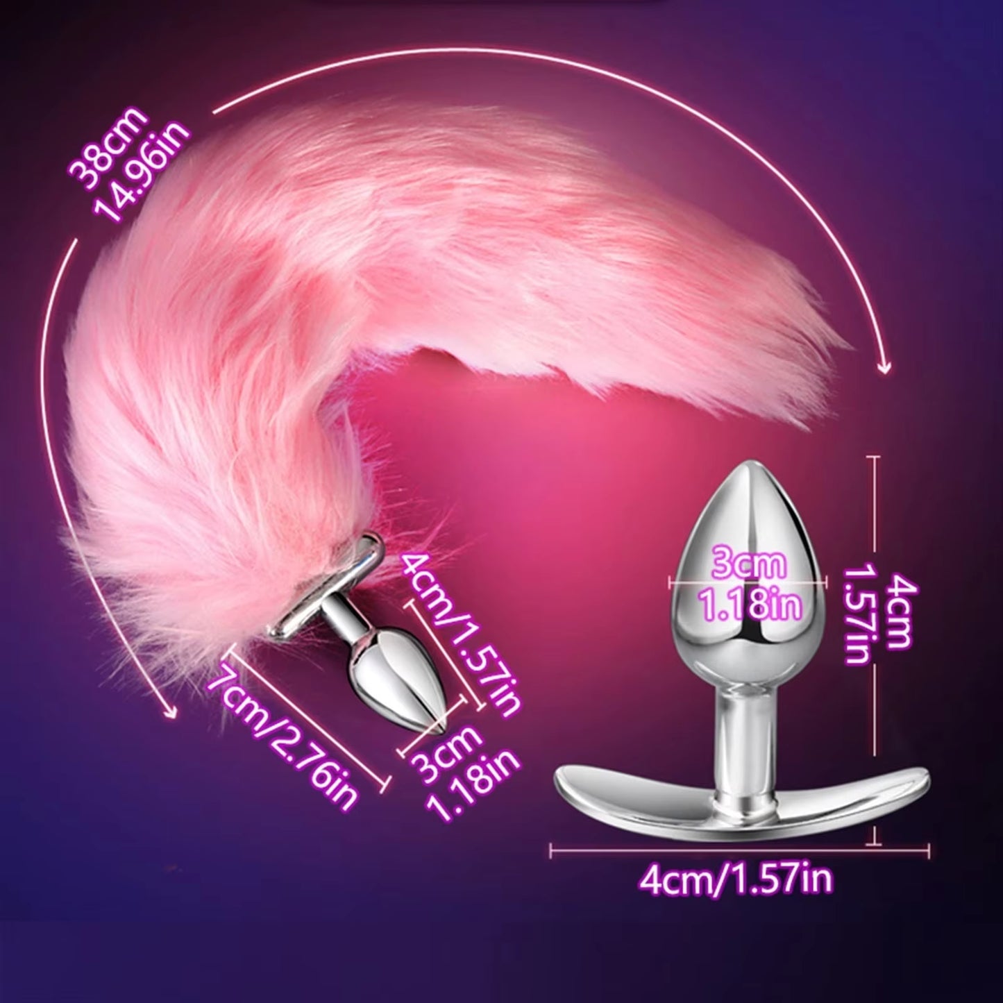 LED Glowing Fox Tail