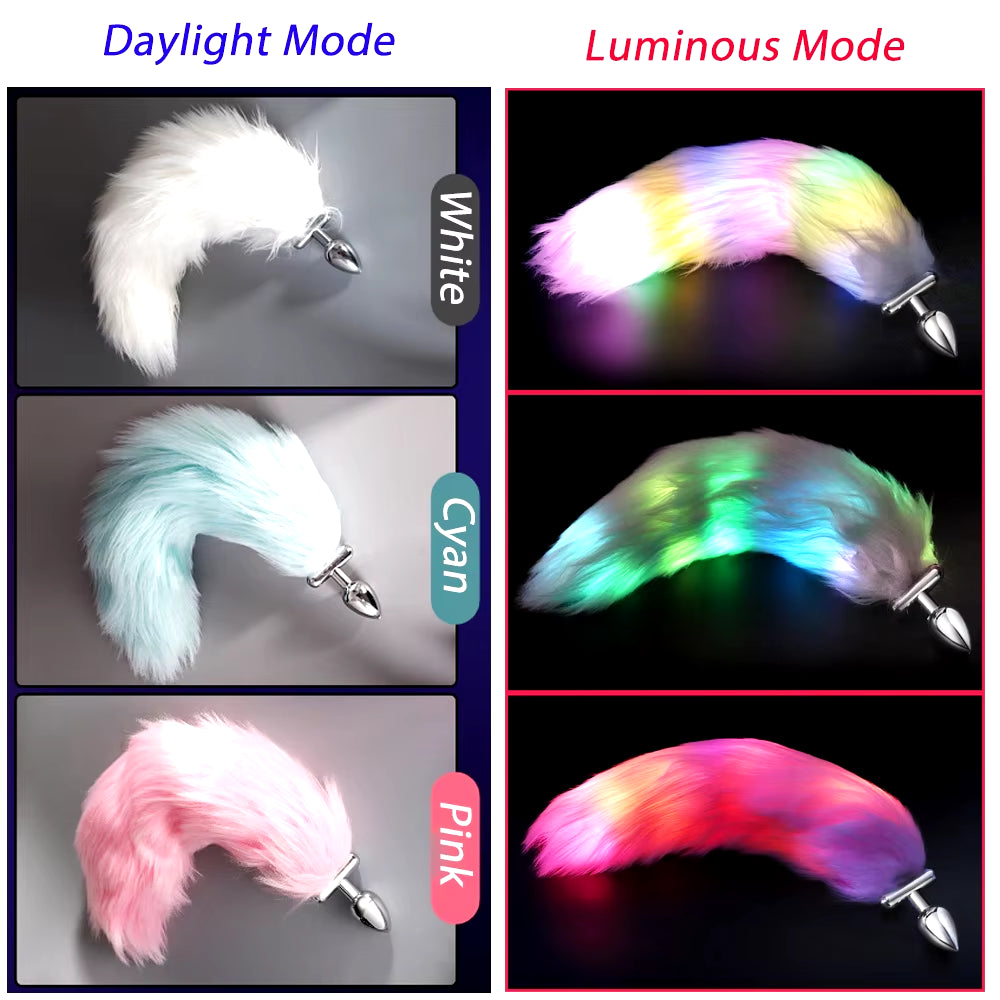 LED Glowing Fox Tail