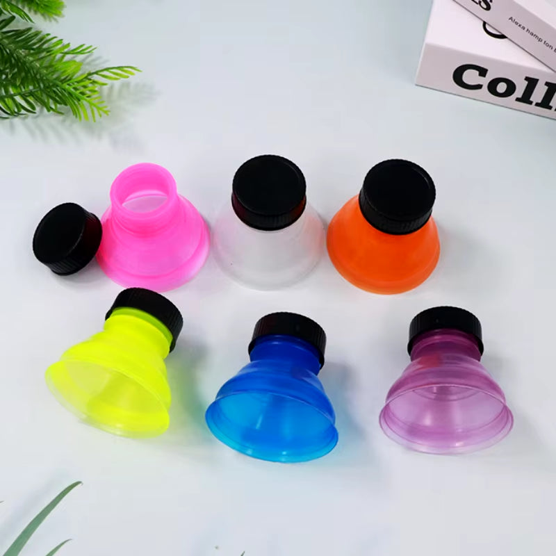 6Pcs Reusable Plastic Cover Bottle Top Soda Saver Can Cap