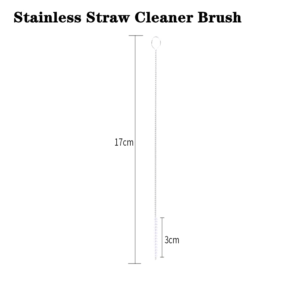 Reusable Telescopic Straw 304 Stainless Steel Metal Straw with Cleaning Brush Portable Drinking Straw Set for Travel with Case