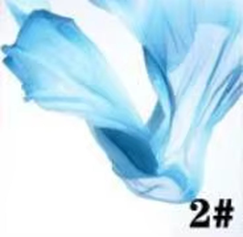 2018 Hot Selling Women Sexy Belly Dance Costume Gradient Silk Veil Poi 1 Veil + 1 Poi Chain Dance Wear