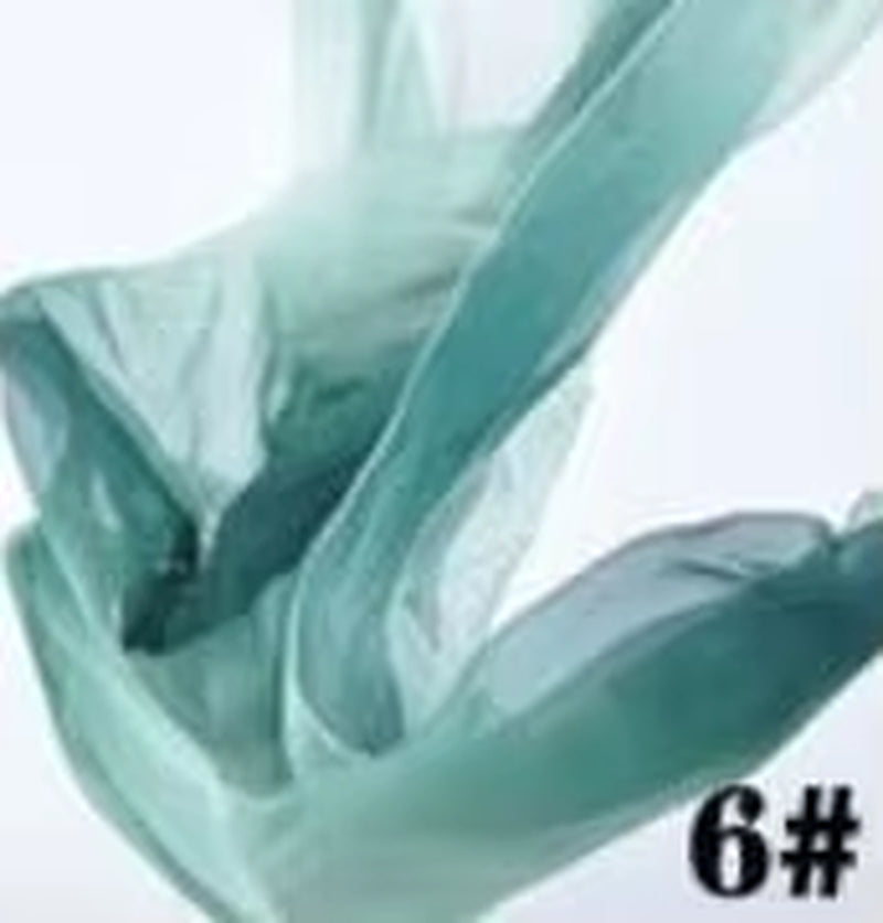 2018 Hot Selling Women Sexy Belly Dance Costume Gradient Silk Veil Poi 1 Veil + 1 Poi Chain Dance Wear