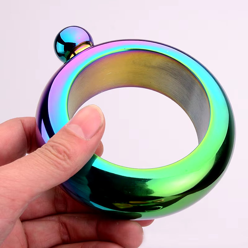 3.5Oz Beautiful Bracelet Whiskey Hip Flask Stainless Steel Camping Flagons Alcohol Hidden Flask for Alcohol Bottle Gift for Girl