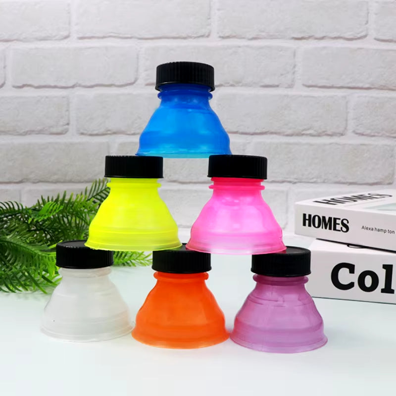 6Pcs Reusable Plastic Cover Bottle Top Soda Saver Can Cap