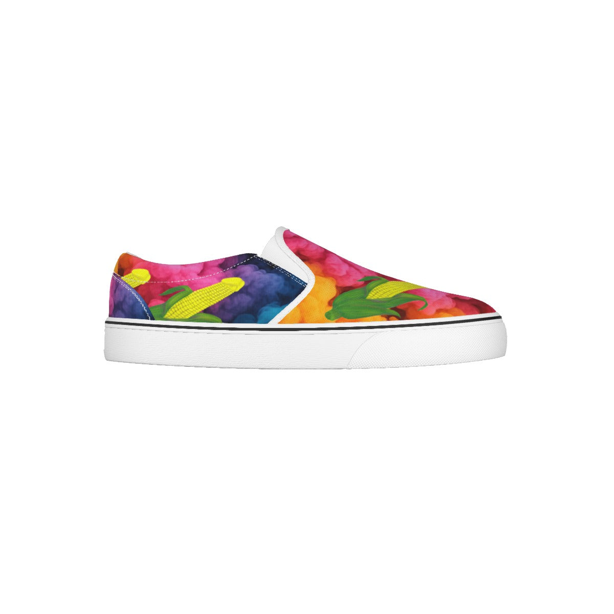 Corny and Colorful Men's Slip On Sneakers