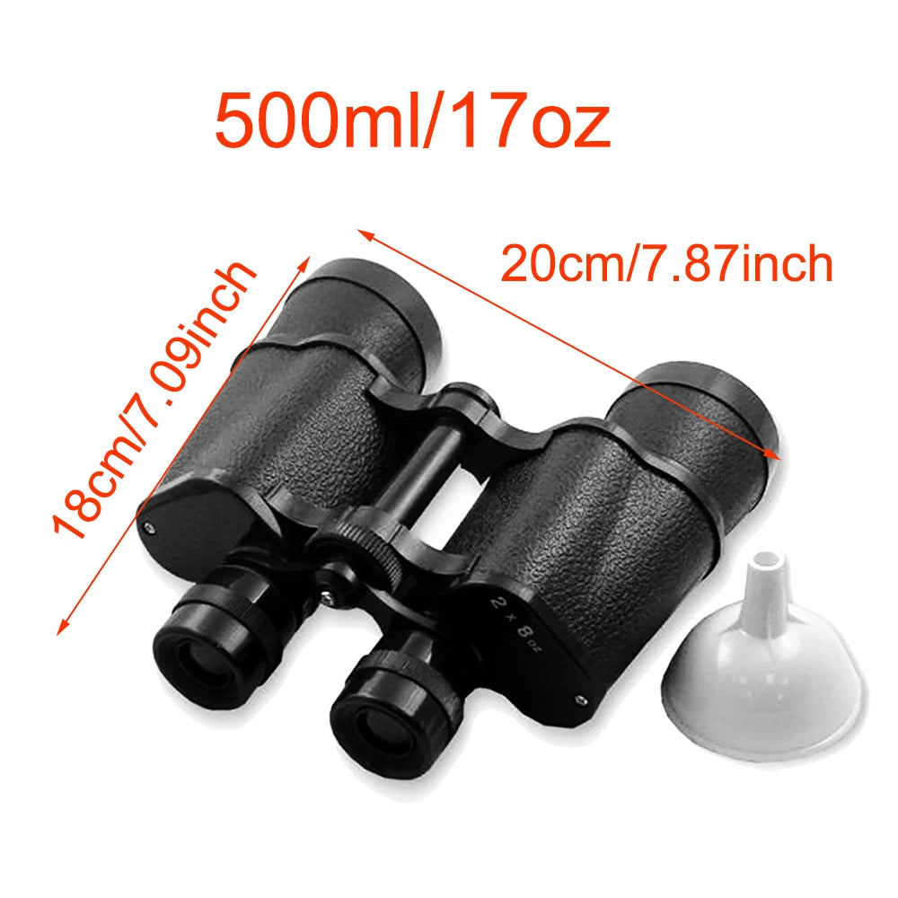 500ML Binoculars Flask Outdoor Hidden Hip Flask 
