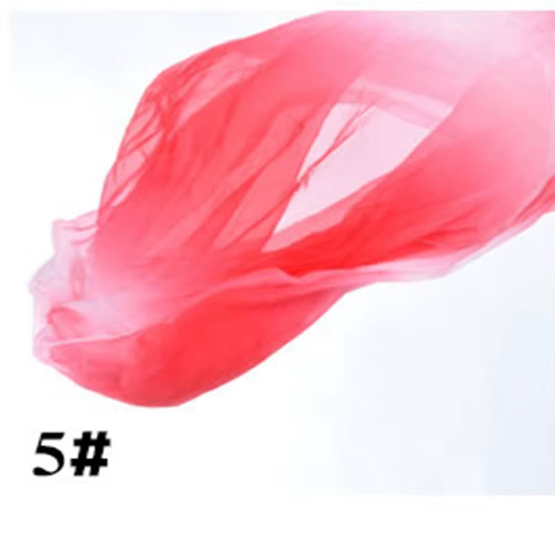 2018 Hot Selling Women Sexy Belly Dance Costume Gradient Silk Veil Poi 1 Veil + 1 Poi Chain Dance Wear