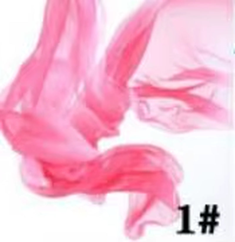2018 Hot Selling Women Sexy Belly Dance Costume Gradient Silk Veil Poi 1 Veil + 1 Poi Chain Dance Wear