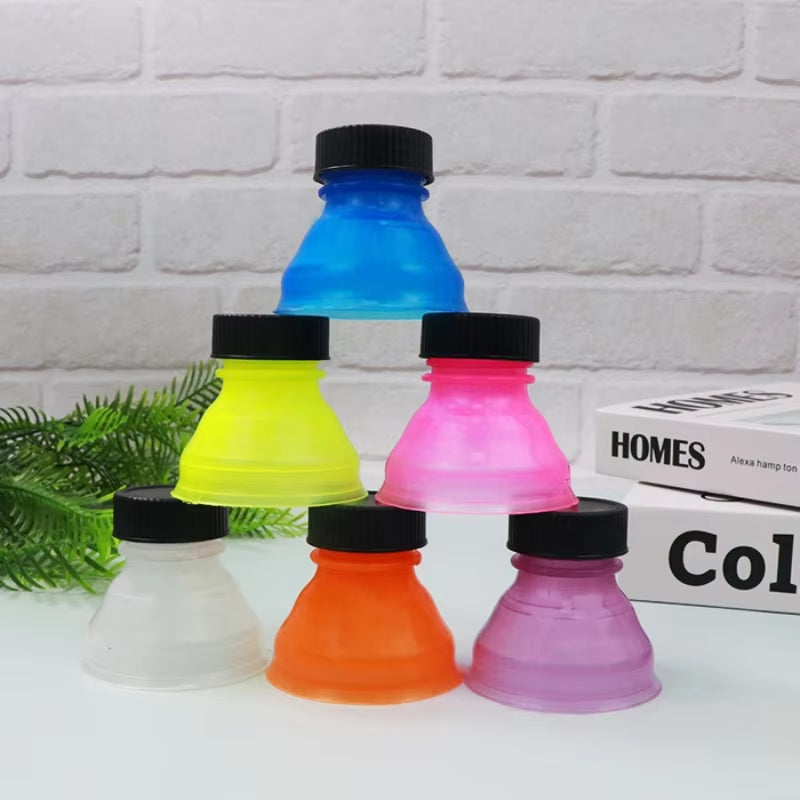 6Pcs Reusable Plastic Cover Bottle Top Soda Saver Can Cap
