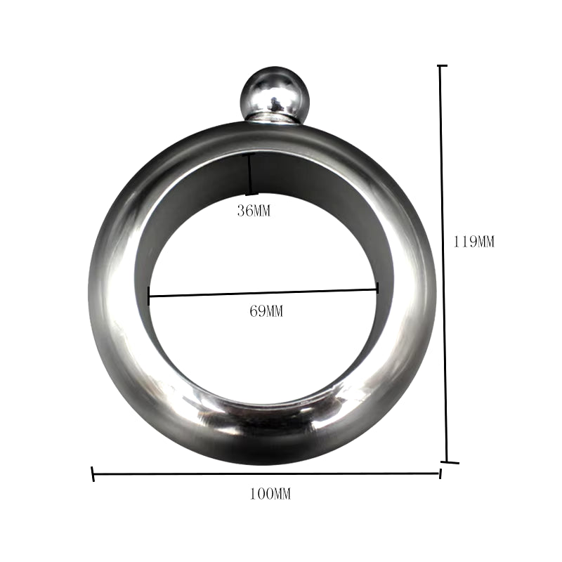 3.5Oz Beautiful Bracelet Whiskey Hip Flask Stainless Steel Camping Flagons Alcohol Hidden Flask for Alcohol Bottle Gift for Girl