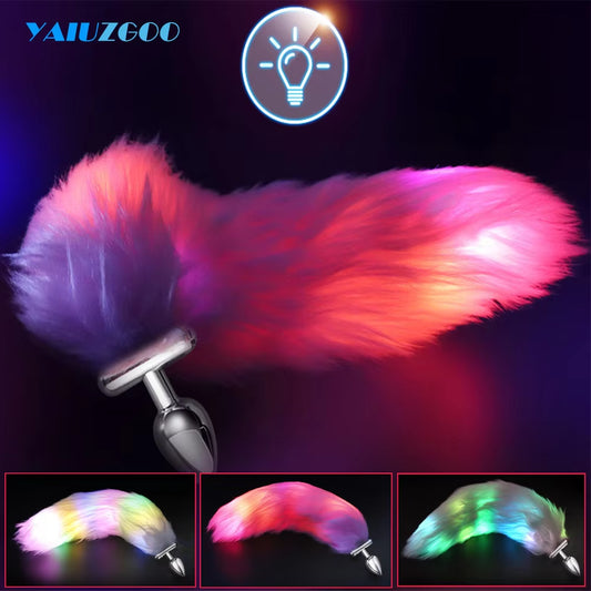 LED Glowing Fox Tail 
